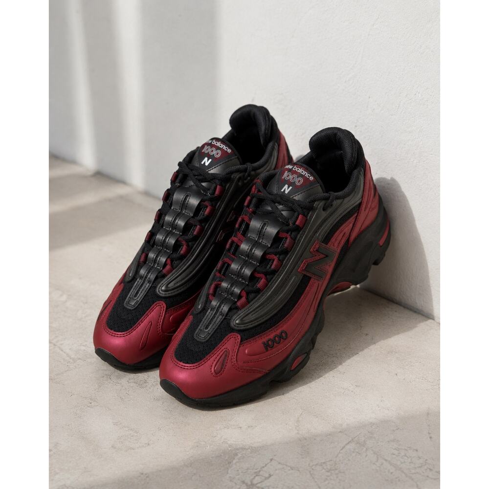 New Balance 1000 Red Black Running Sneakers Mens Size 11